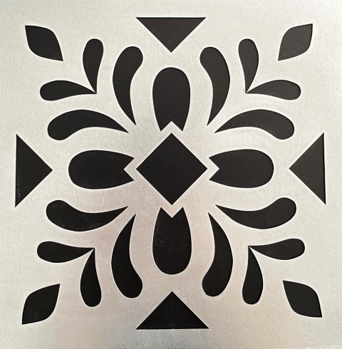 Donica metalowa ażurowa stojąca