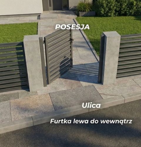 Furtka Ogrodzeniowa Palisadowa Double-Sided