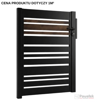 Furtka Ogrodzeniowa Palisadowa Loft Wood-Look