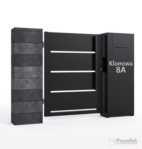 Furtka Ogrodzeniowa Palisadowa Modern Duo