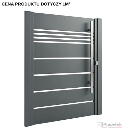 Furtka Ogrodzeniowa Palisadowa Modern Solid