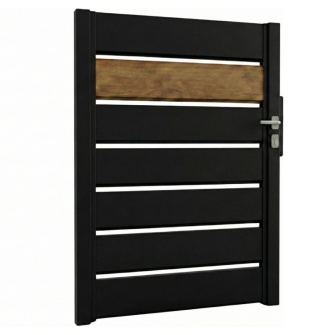 Furtka Ogrodzeniowa Sztachety Otwarte Modern Wood-Look