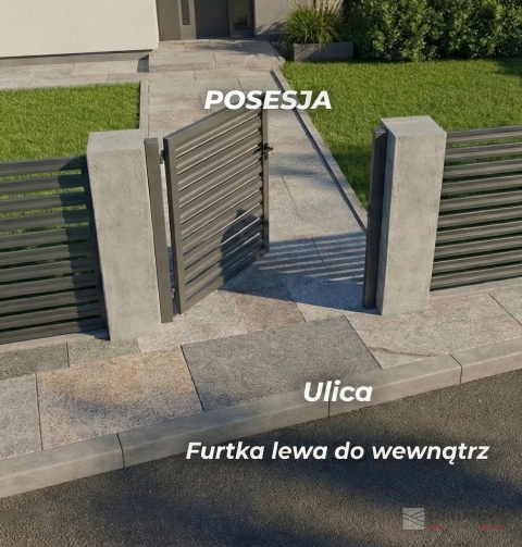 Furtka aluminiowa grzebieniowa