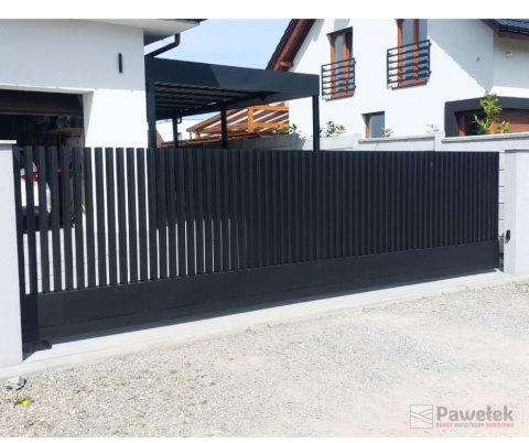 Grzebieniowa Brama Przesuwna Aluminiowa
