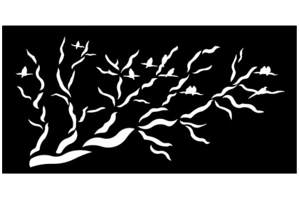 Przęsło Ogrodzeniowe „Drzewo & Ptaki”