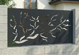 Przęsło Ogrodzeniowe „Drzewo & Ptaki”