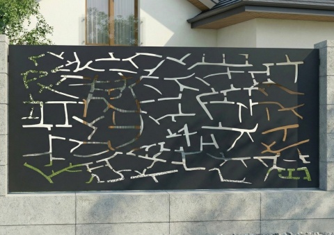 Przęsło Ogrodzeniowe „Pęknięcia”