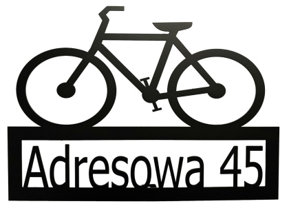 Tablica adresowa "Duży Rower"